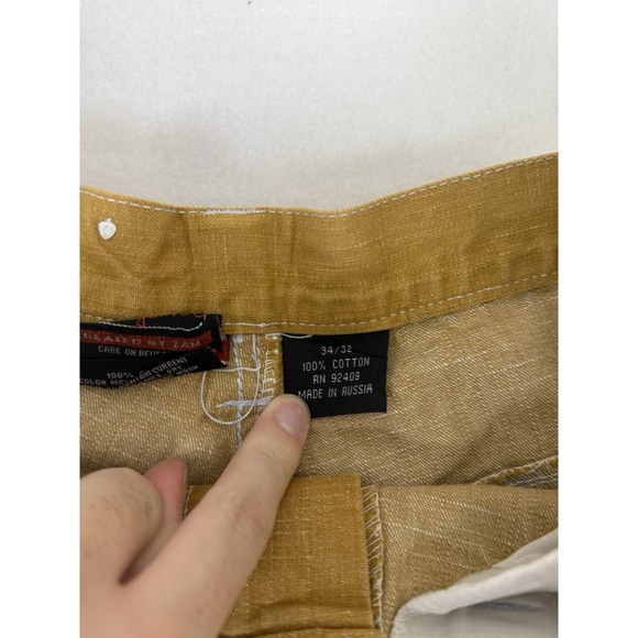 VTG Y2K BLUE BOY Baggy Pants Size 34x32 Men's Skating HIP HOP Club School - Picture 3 of 12